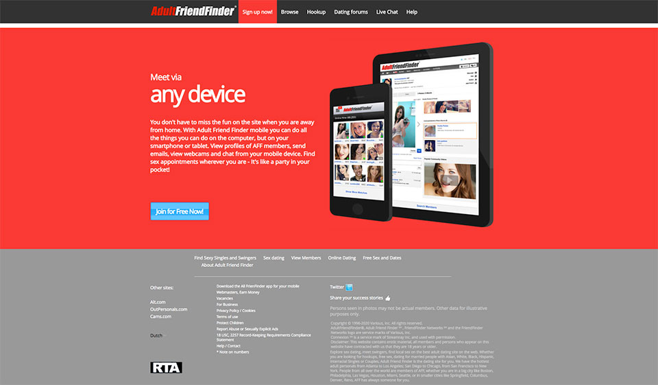 Adult Friend Finder Review