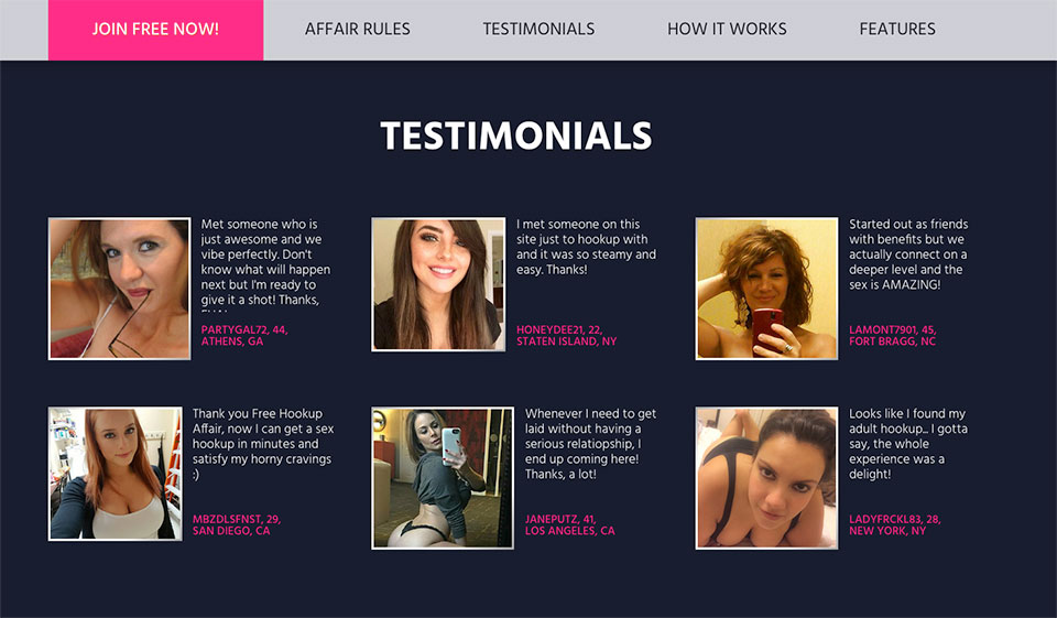 FreeHookupAffair Review