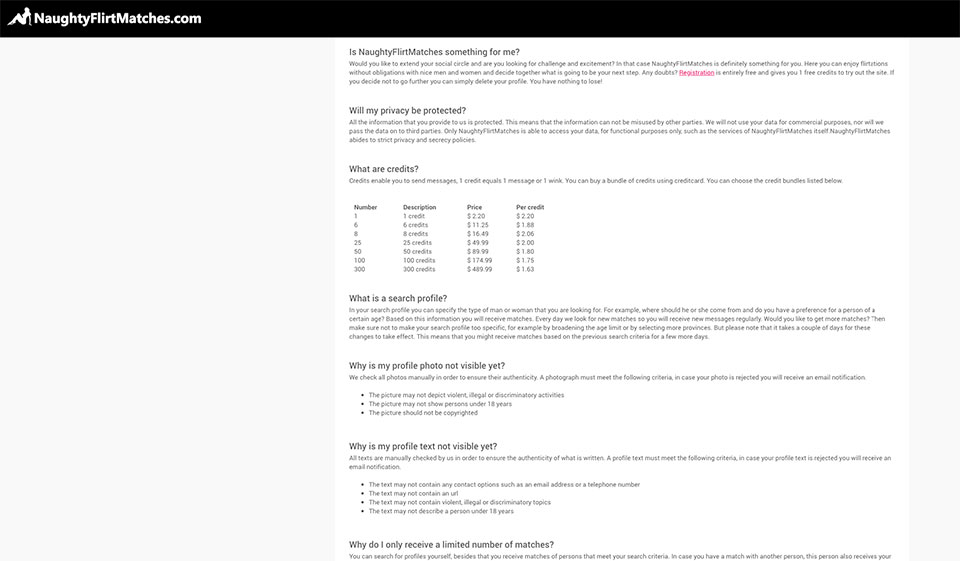 Naughty Flirt Matches Review