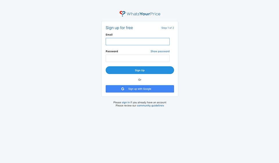 WhatsYourPrice Review
