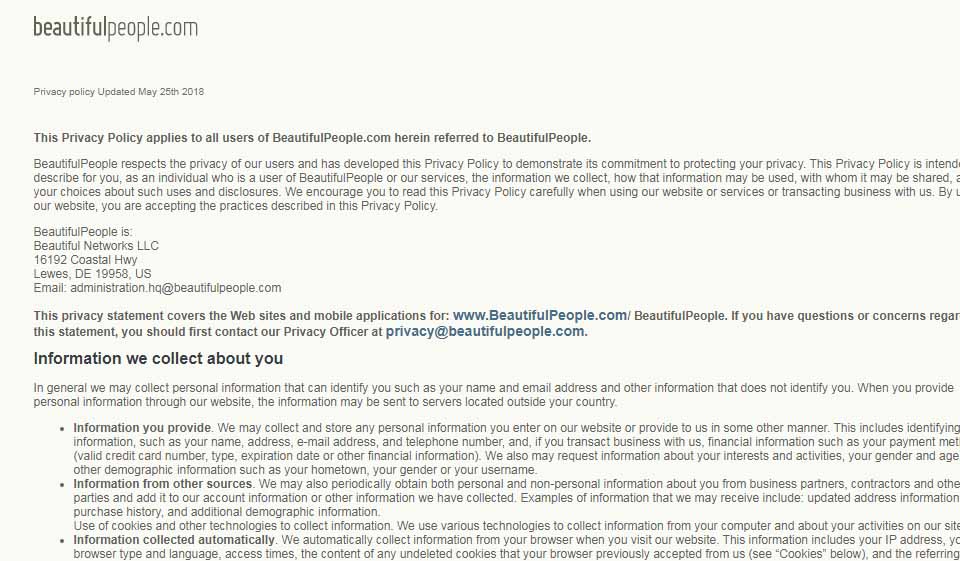 BeautifulPeople Review