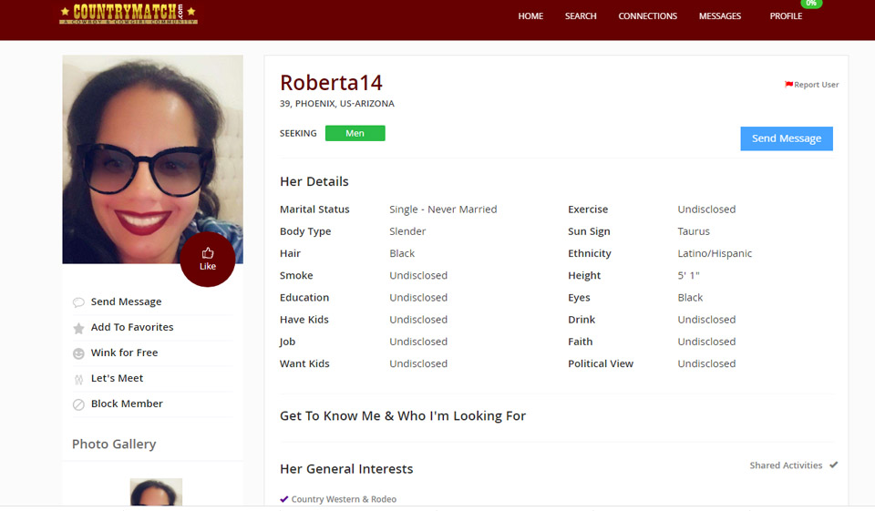 Recensione di Countrymatch