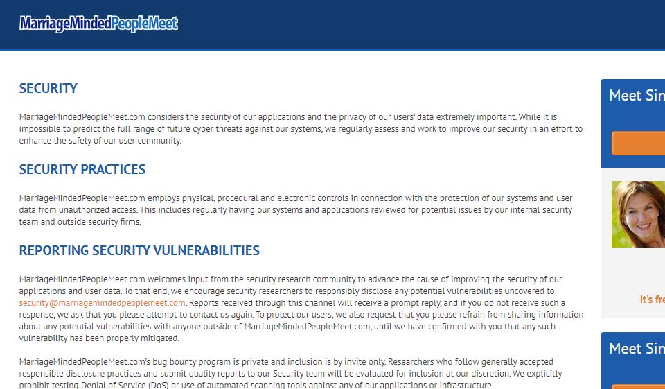 MarriageMindedPeopleMeet Review