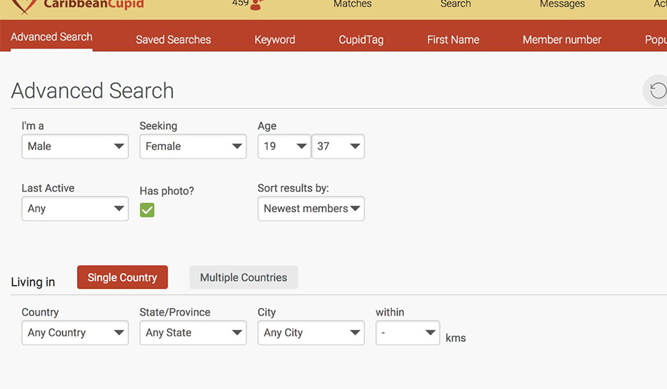 CaribbeanCupid Non-Paid Members
