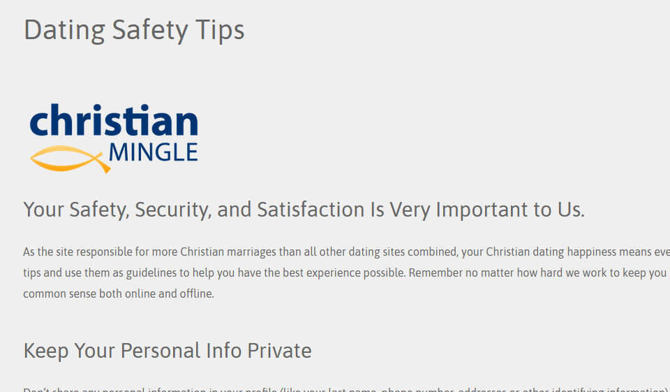 ChristianMingle safe