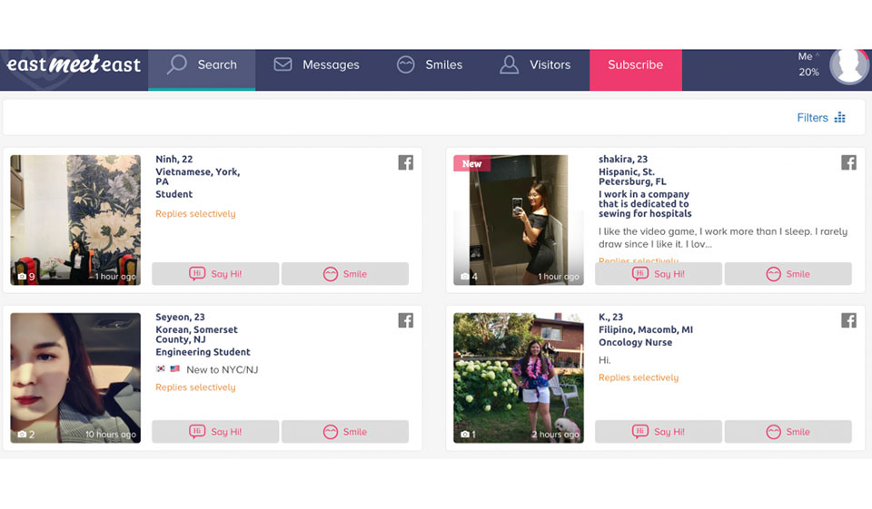 Usabilità e design EastMeetEast