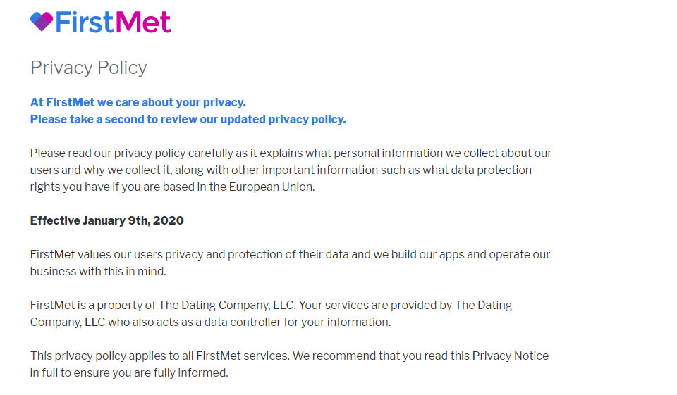 FirstMet Really Safe