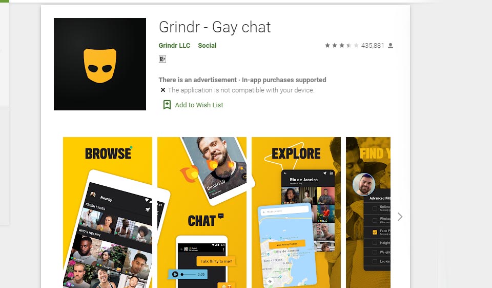 Caratteristiche di Grindr