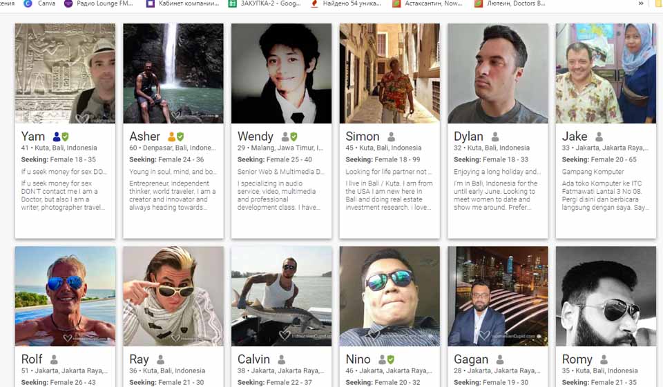 Caratteristiche di Cupido indonesiano