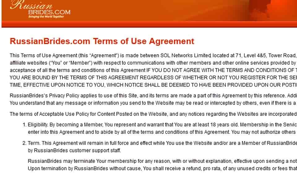 RussianBrides.com Sicuro