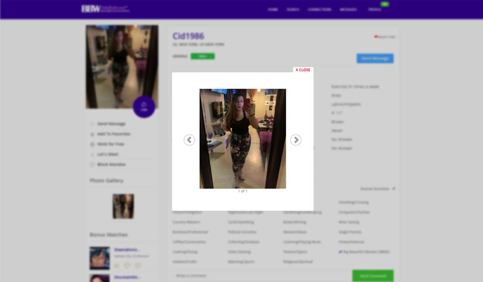 Applicazione mobile BBWDatefinder