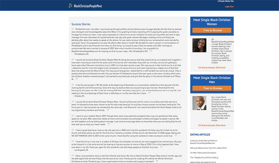 BlackChristianPeopleMeet Signing Up