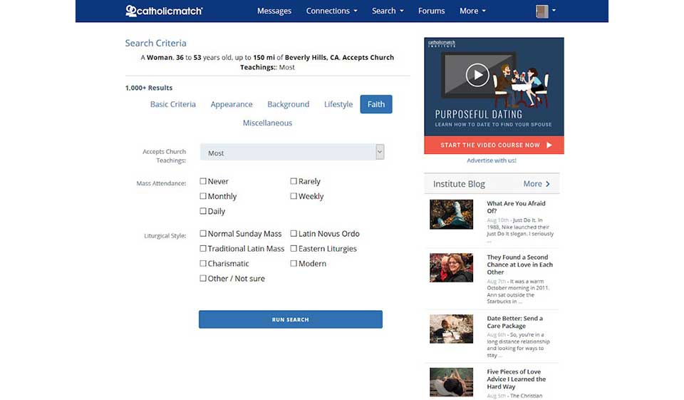 Catholicmatch Special Features