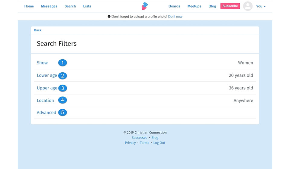 Christian Connection Sign Up