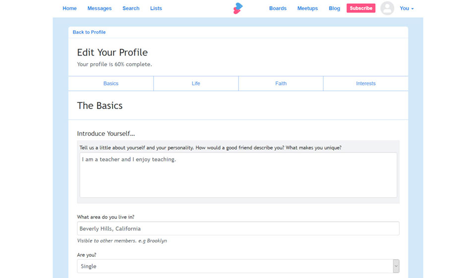 Christian Connection Quality