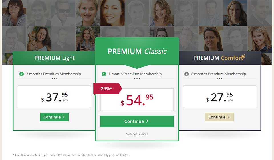 Prezzo per single Elite