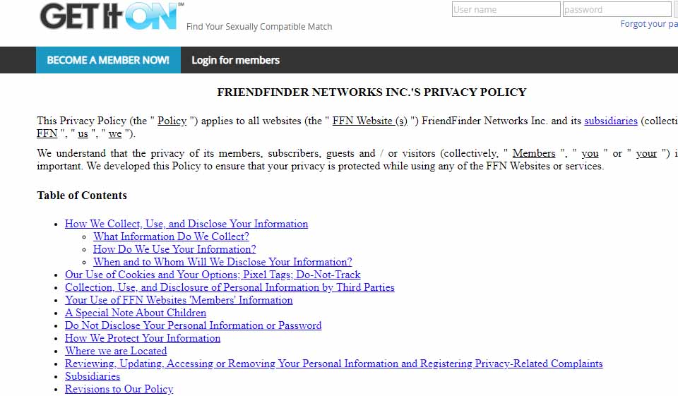 GetItOn.com Safety and Security