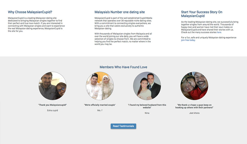 MalaysianCupid Website