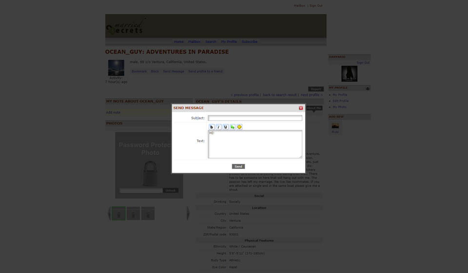 Married Secrets Paid Membership