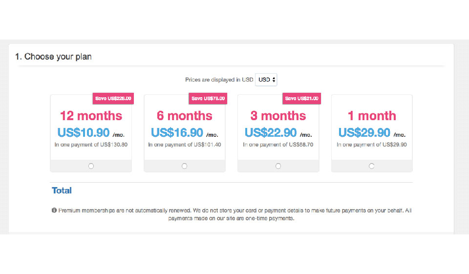 MyTranssexualDate price plan