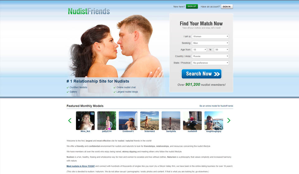 NudistFriends Review 2025 –  Perfect or Scam