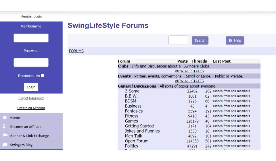 SwingLifeStyle Sign Up