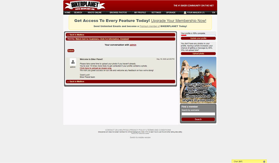 Come annullare l'abbonamento a Biker Planet?