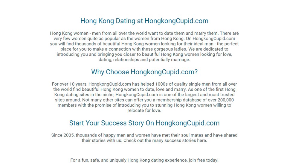 HongKongCupid Design