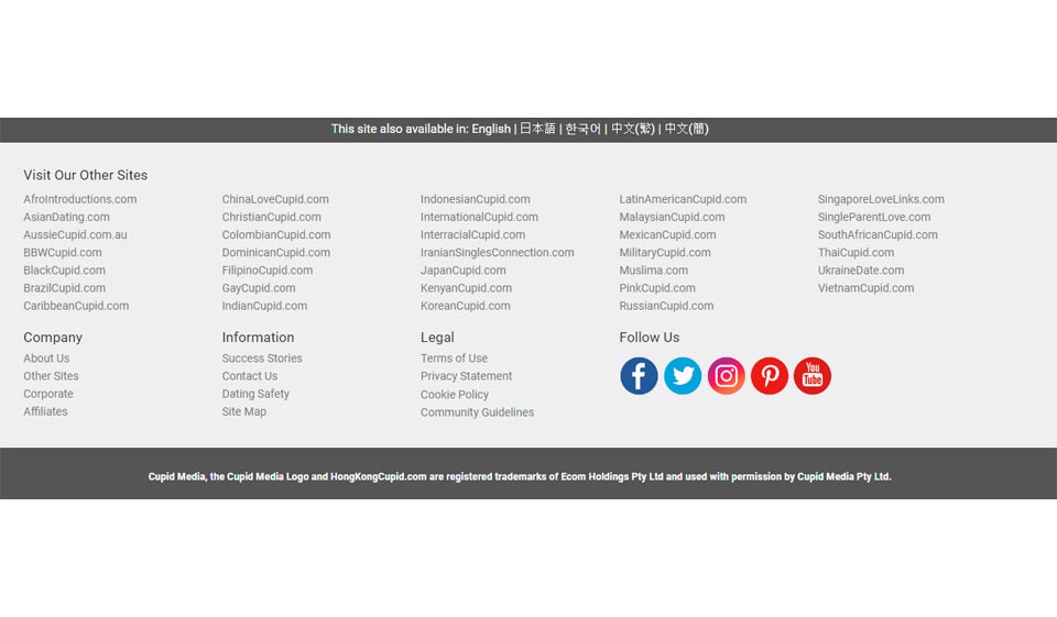 Siti web HongKongCupid