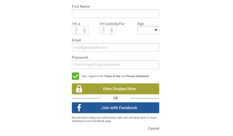 KenyanCupid Sign Up
