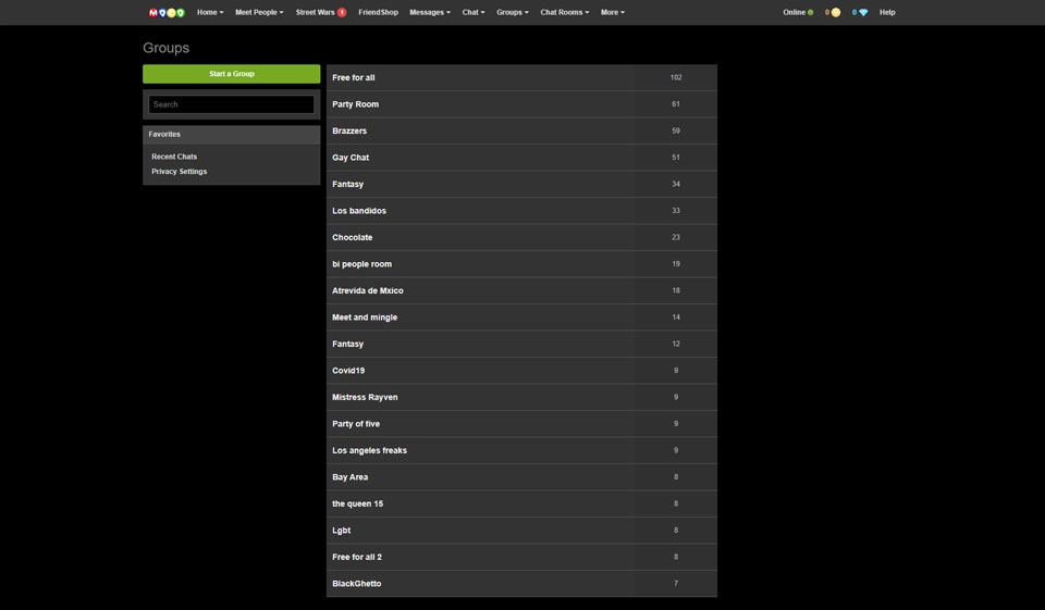 Mocospace mobilapplikasjon