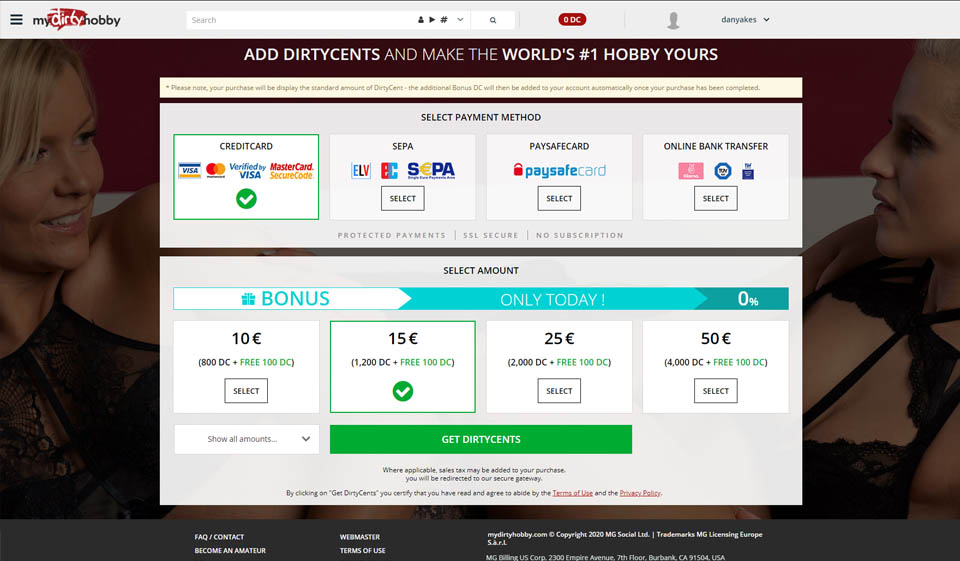 How does MyDirtyHobby work