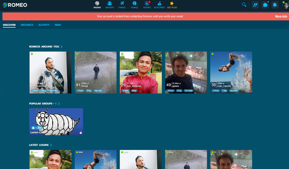 PlanetRomeo Features