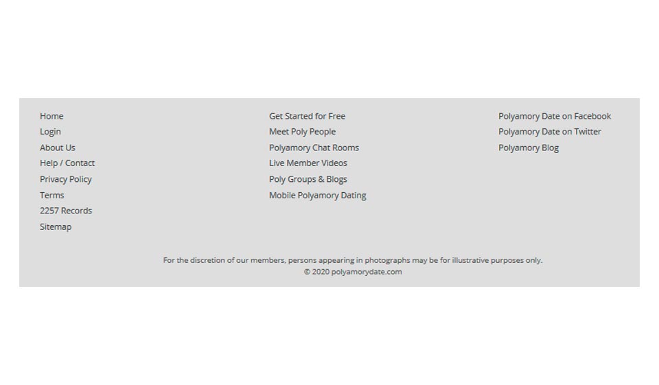 Caratteristiche dell'account di iscrizione gratuito di Polyamory Date