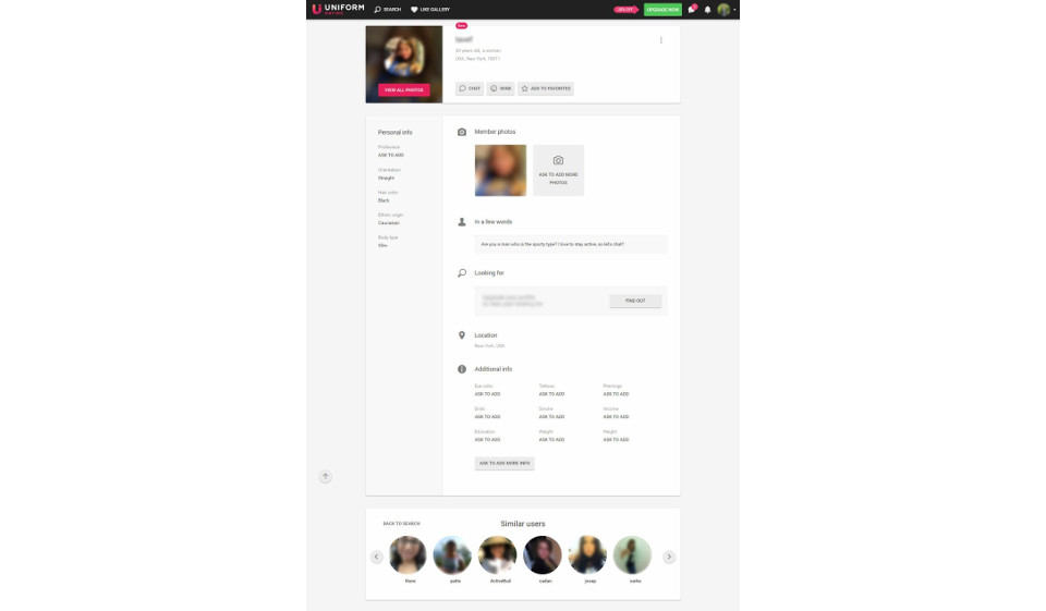 User Profile Quality