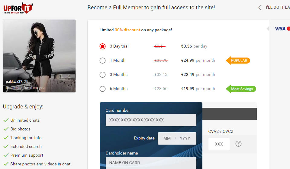 Upforit Answers Pricing