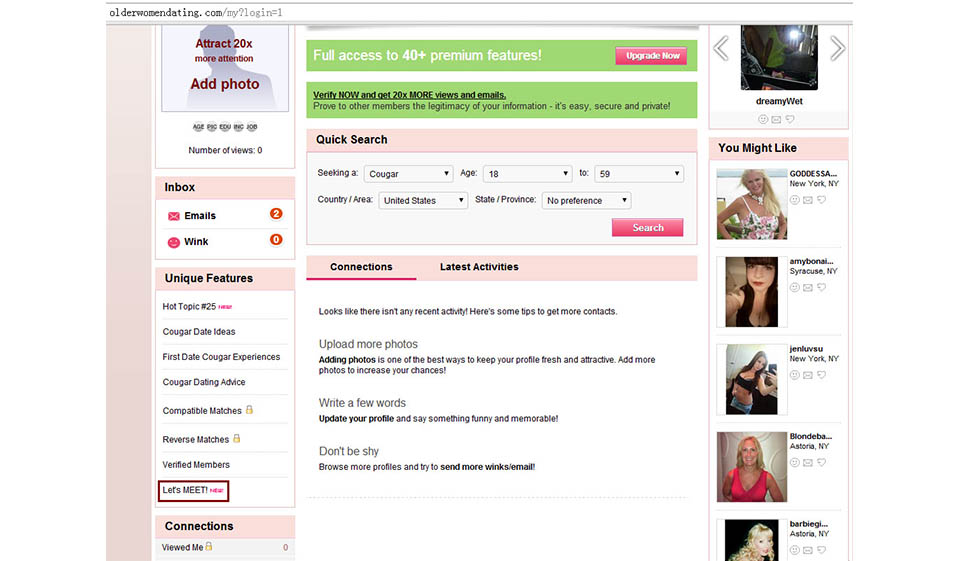 Older Women Dating Profiles Quality