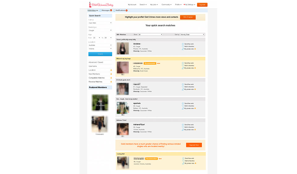 Older Women Dating Price and Payment Method