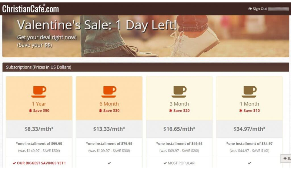 ChristianCafe.com – site for dating single Christians