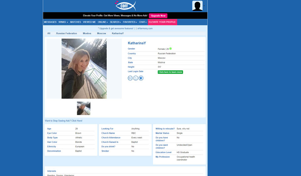 Christian Dating for free Features