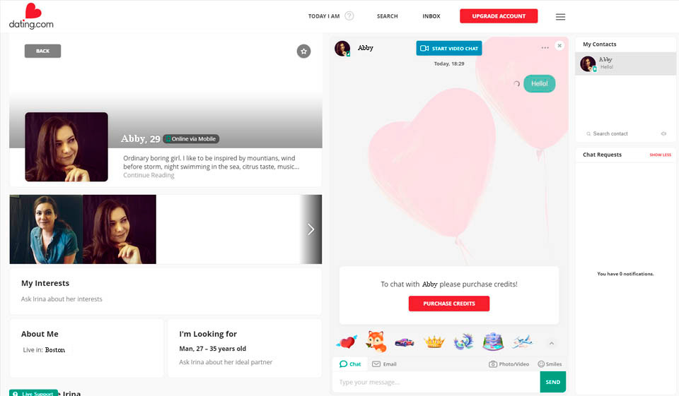 Dating.com Profiles Quality