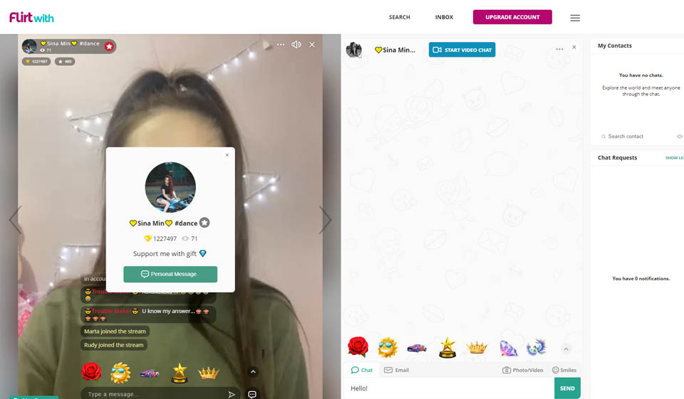FlirtWith Design and Usability