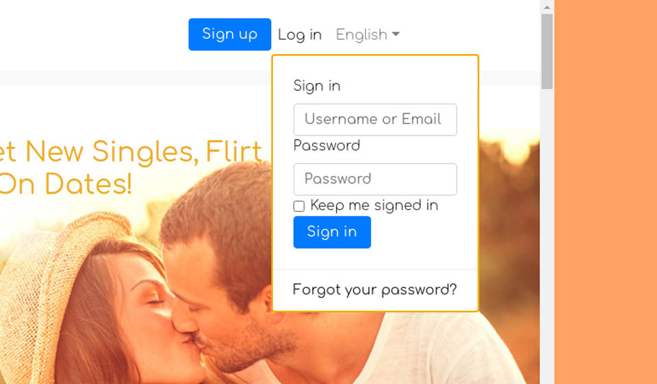 iLove Sign-up