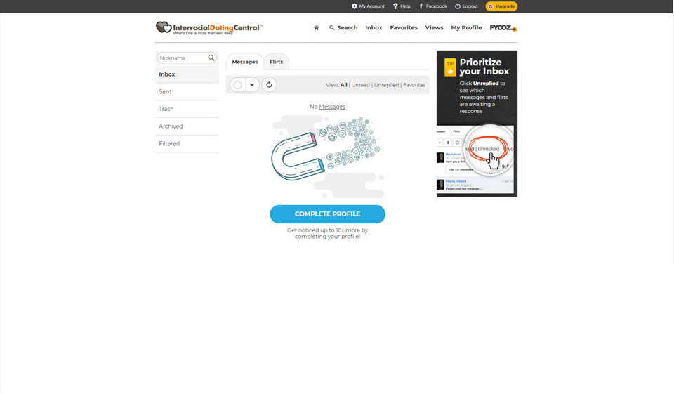 Qualità del profilo InterracialDatingCentral