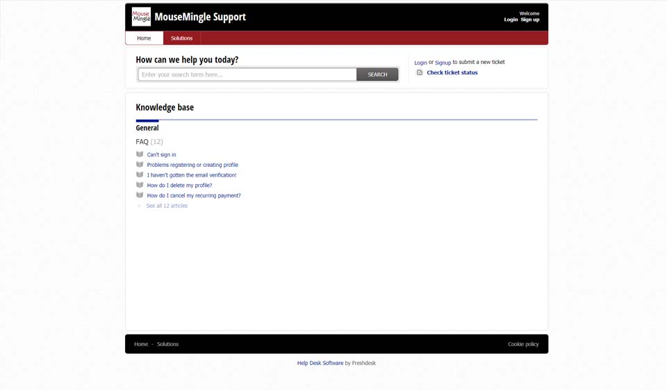 MouseMingle Sign-up Process