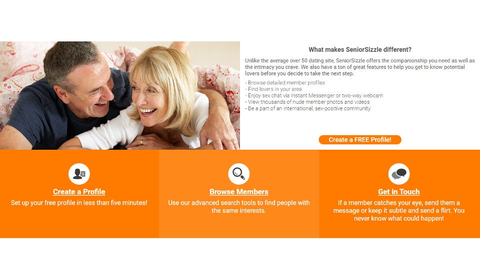 SeniorSizzle Sign Up