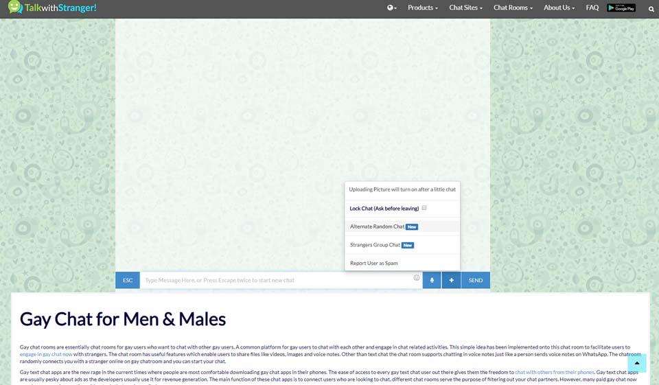 TalkWithStranger Sign Up Process