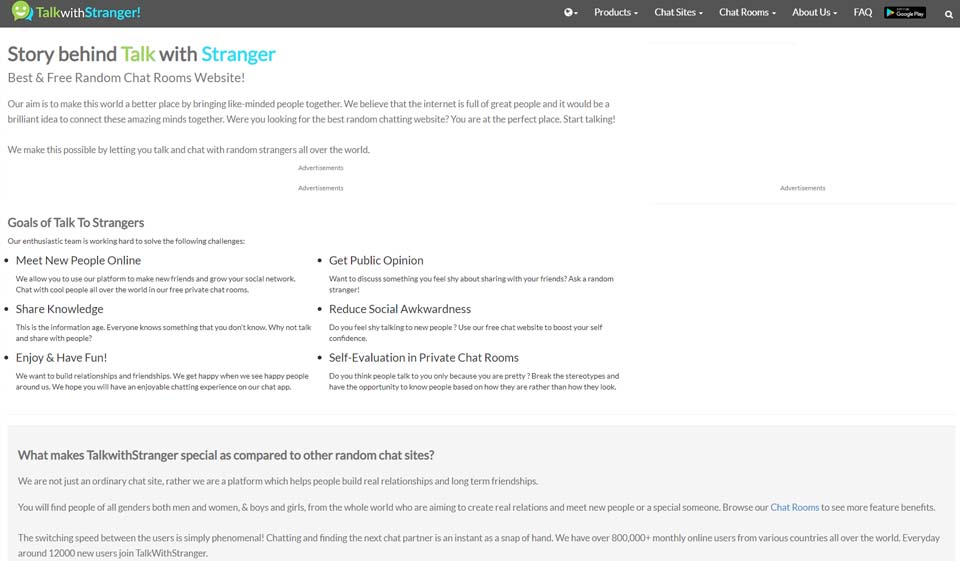 TalkWithStranger Websites & Apps