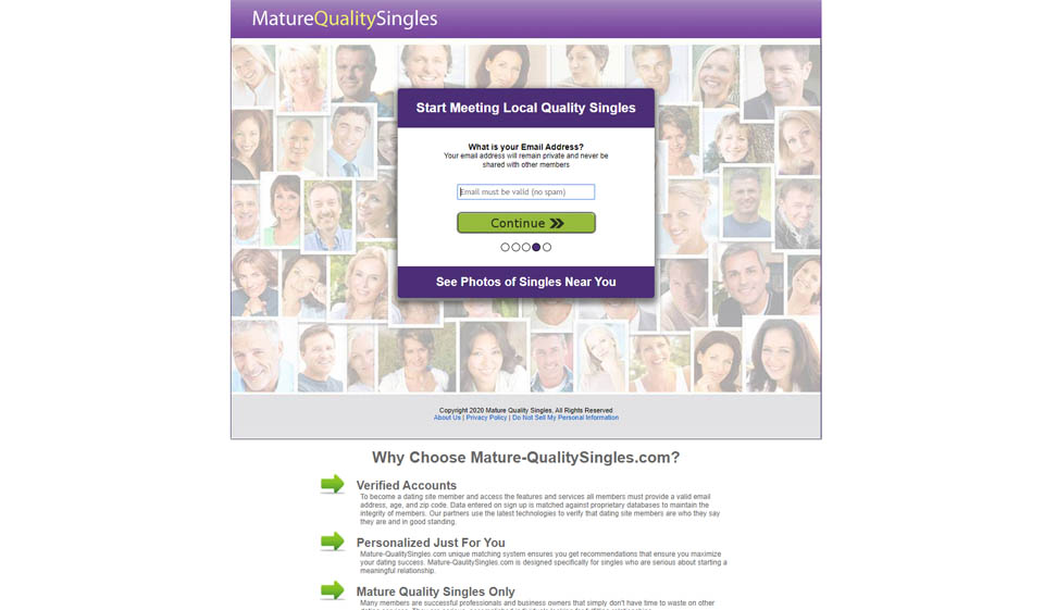 Mature Quality Singles Review 2020 – Perfect or Scam?